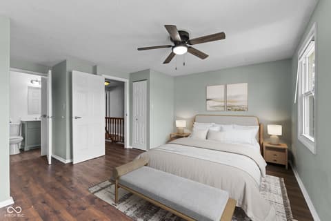 Bedroom at 3737 Lima N Drive, Indianapolis, IN