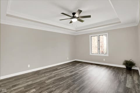 Primary bedroom at 7419 Franklin Parke Boulevard, Indianapolis, IN