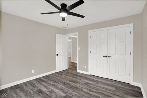 Bedroom at 7419 Franklin Parke Boulevard, Indianapolis, IN