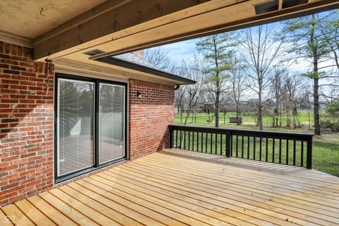 Outdoor living area at 7419 Franklin Parke Boulevard, Indianapolis, IN