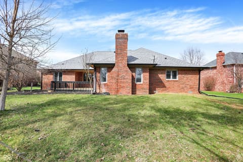 Yard at 7419 Franklin Parke Boulevard, Indianapolis, IN