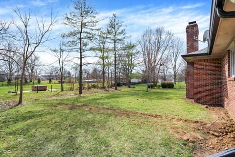 Yard at 7419 Franklin Parke Boulevard, Indianapolis, IN