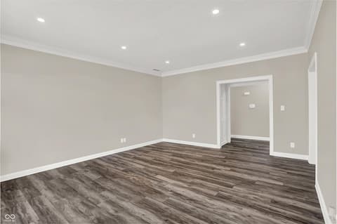 Living room at 7419 Franklin Parke Boulevard, Indianapolis, IN