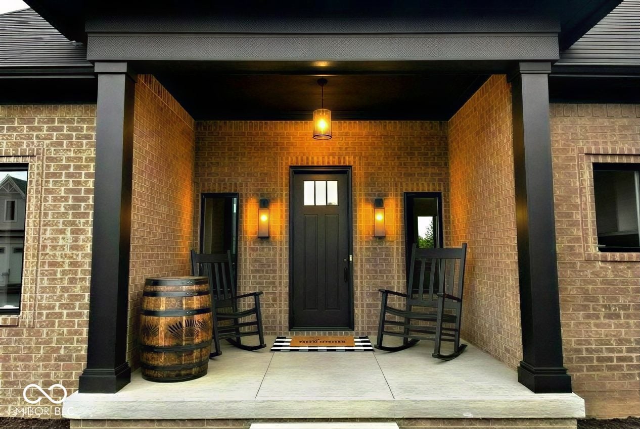 Front exterior at 1292 Foxview Court, Franklin, IN