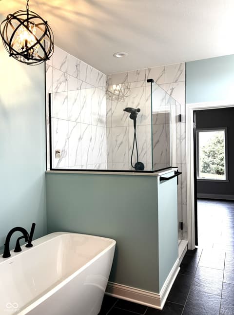 Primary bathroom at 1292 Foxview Court, Franklin, IN