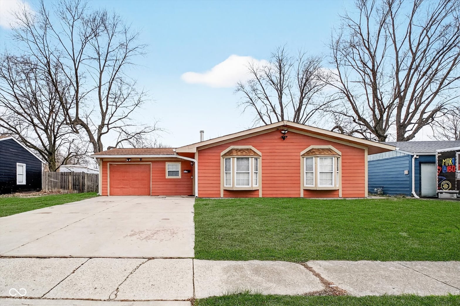 Front exterior at 5338 Dunk Drive, Indianapolis, IN