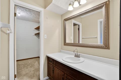 Bathroom at 7802 Mallard Way, Indianapolis, IN