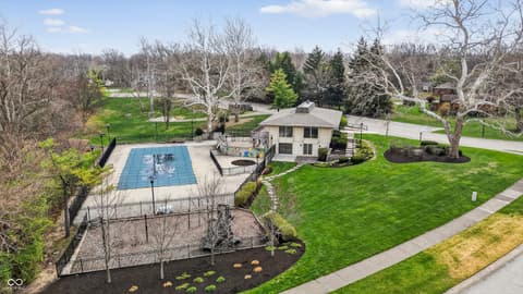 Aerial view at 7802 Mallard Way, Indianapolis, IN