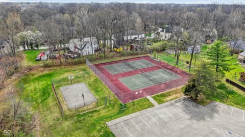Aerial view at 7802 Mallard Way, Indianapolis, IN