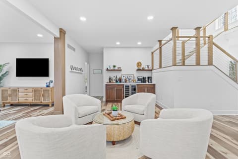 Living room at 96 Cedar Lane, Cicero, IN