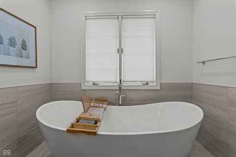 Primary bathroom at 96 Cedar Lane, Cicero, IN