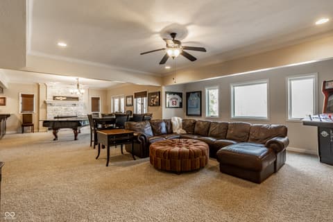 Living room at 12554 Fieldstone Place, Fishers, IN