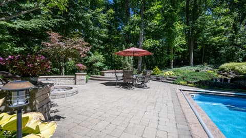 Outdoor living area at 12554 Fieldstone Place, Fishers, IN