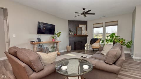 Living room at 6583 Apperson Drive, Noblesville, IN