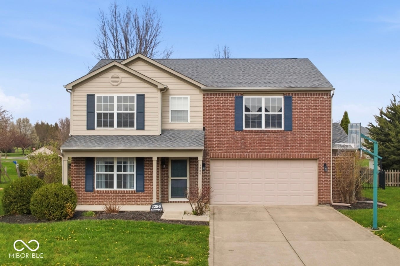 Front exterior at 1284 Summer Ridge Lane, Brownsburg, IN