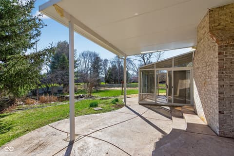Outdoor living area at 6079 Timberbend Drive, Avon, IN