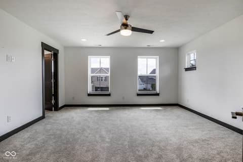 Bonus room at 18808 Cromarty Circle, Noblesville, IN — Bright bonus room with abundant natural light and updates.
