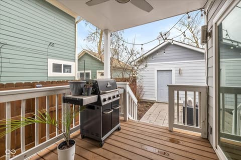 Outdoor living area at 812 E Minnesota Street, Indianapolis, IN
