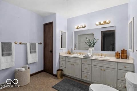Bathroom at 1504 Franklin Drive, Vincennes, IN