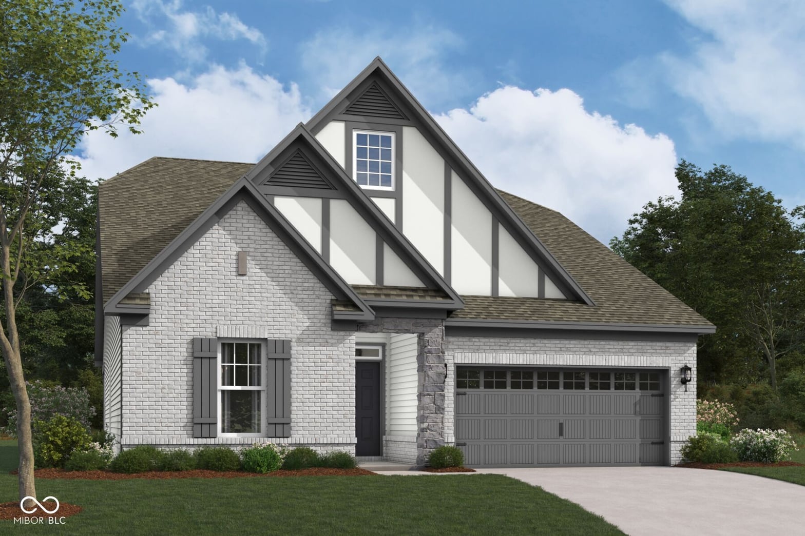 Front exterior at 5037 Carmine Street, Brownsburg, IN