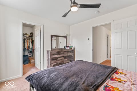 Bedroom at 5924 Wintersweet Lane, Whitestown, IN
