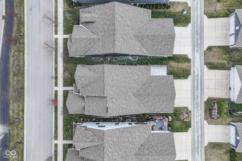 Aerial view at 1571 Lash Street, Carmel, IN