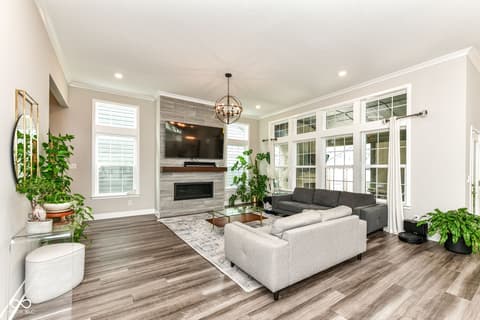 Living room at 1571 Lash Street, Carmel, IN