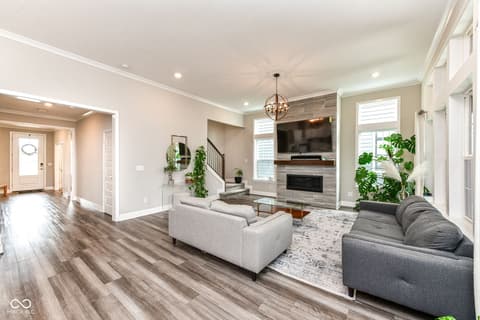 Living room at 1571 Lash Street, Carmel, IN