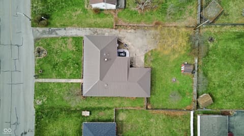 Aerial view at 1324 Westwood Boulevard, Connersville, IN