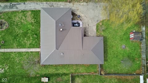 Aerial view at 1324 Westwood Boulevard, Connersville, IN