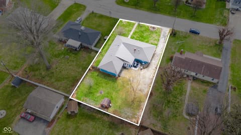 Aerial view at 1324 Westwood Boulevard, Connersville, IN