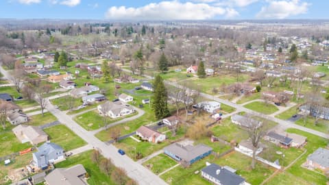 Aerial view at 1324 Westwood Boulevard, Connersville, IN