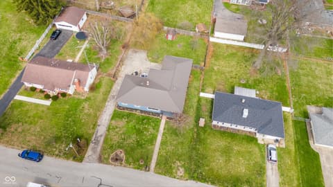 Aerial view at 1324 Westwood Boulevard, Connersville, IN