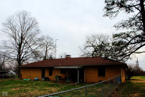 Backyard at 1035 N Scatterfield Road, Anderson, IN