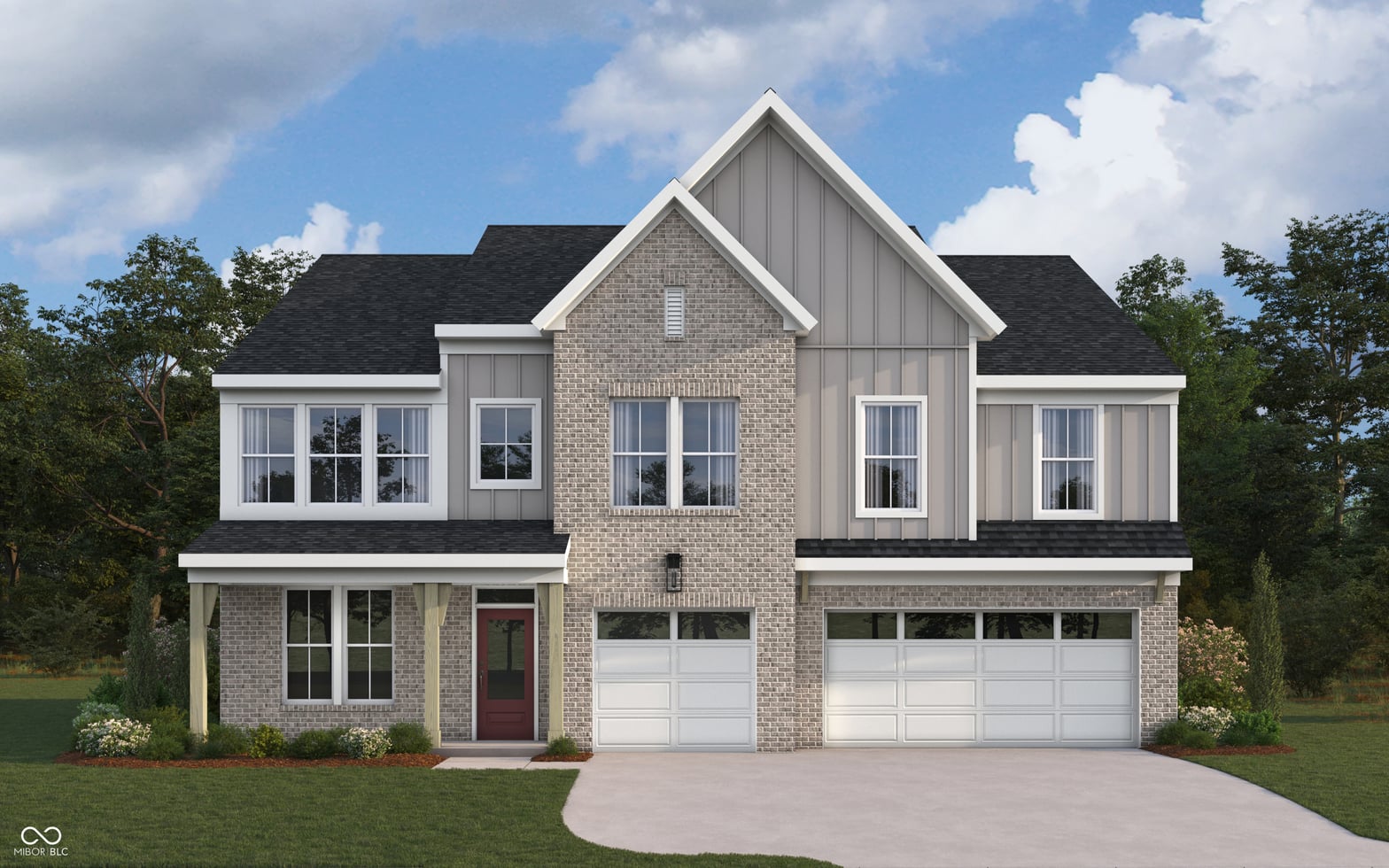 Front exterior at 9564 Hemingway Drive, Indianapolis, IN