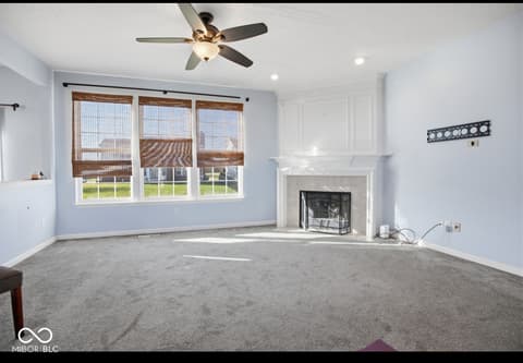 Living room at 6854 Chorleywood Circle, Indianapolis, IN