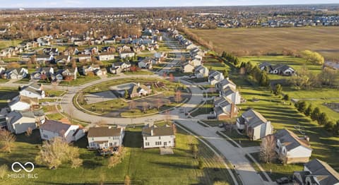 Aerial view at 6854 Chorleywood Circle, Indianapolis, IN