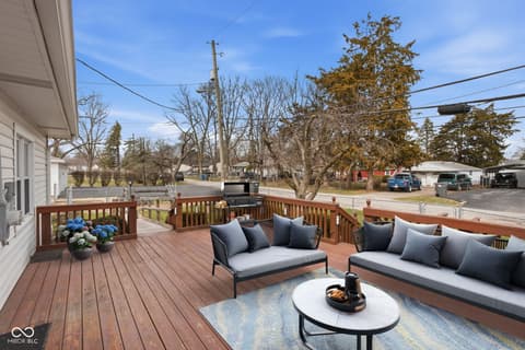Outdoor living area at 702 S Fuller Drive, Indianapolis, IN