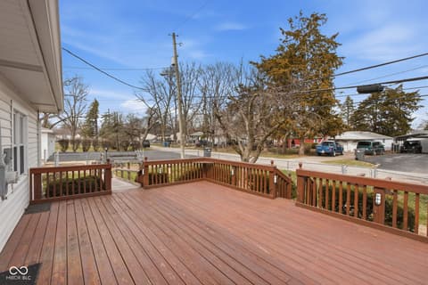 Outdoor living area at 702 S Fuller Drive, Indianapolis, IN