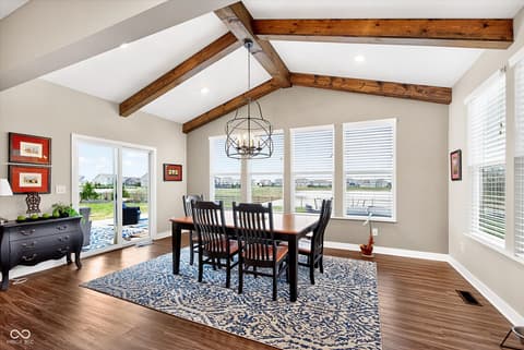Dining room at 9940 Delmore Drive, Fishers, IN