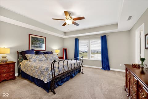 Bedroom at 9940 Delmore Drive, Fishers, IN