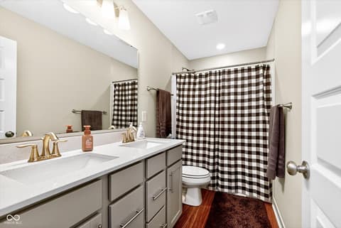 Bathroom at 9940 Delmore Drive, Fishers, IN
