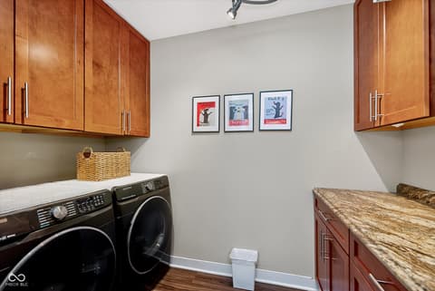 Laundry room at 9940 Delmore Drive, Fishers, IN