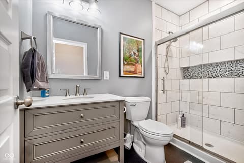 Bathroom at 9940 Delmore Drive, Fishers, IN