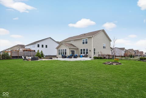 Backyard at 9940 Delmore Drive, Fishers, IN
