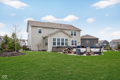 Backyard at 9940 Delmore Drive, Fishers, IN