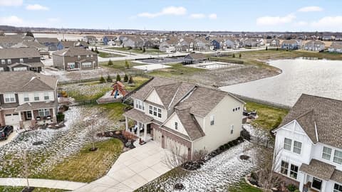 Aerial view at 9940 Delmore Drive, Fishers, IN