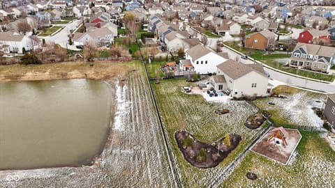 Aerial view at 9940 Delmore Drive, Fishers, IN