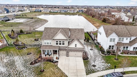 Aerial view at 9940 Delmore Drive, Fishers, IN
