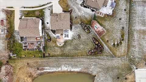 Aerial view at 9940 Delmore Drive, Fishers, IN